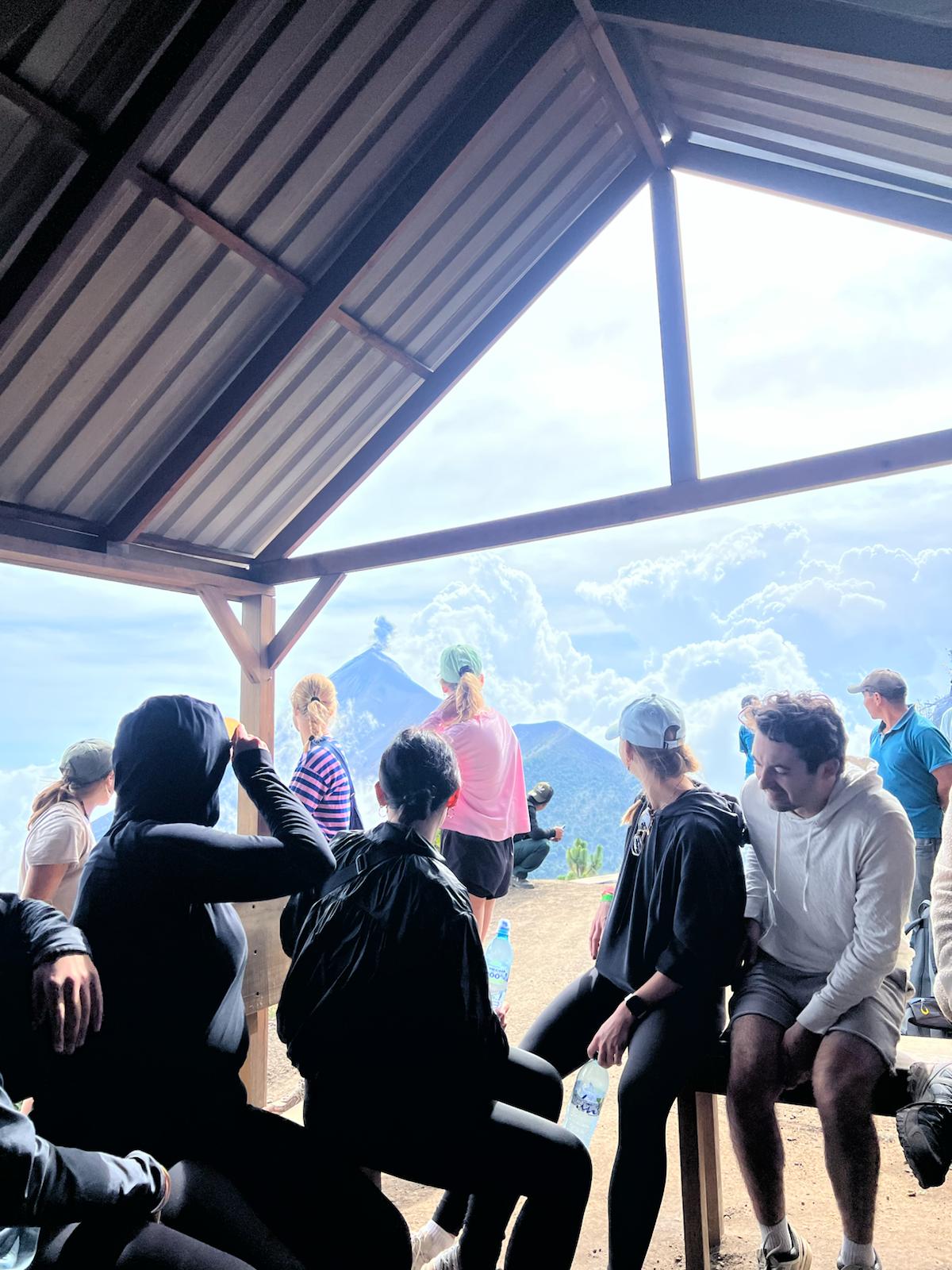 Hiking up Acatenango